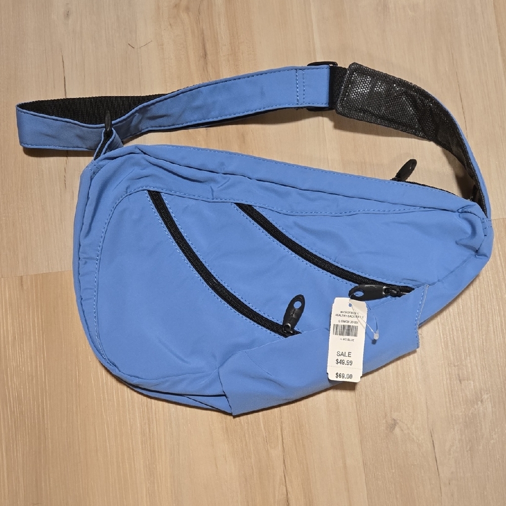 Sleek Blue Belt Bag for Men